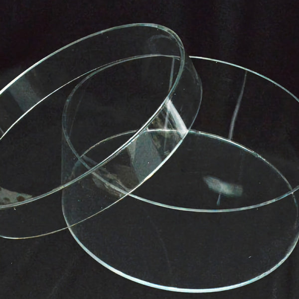 Plain Clear Round Acrylic Wedding Stefana Crowns Display Keepsake Box orthodox perspex