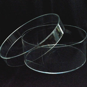 Plain Clear Round Acrylic Wedding Stefana Crowns Display Keepsake Box orthodox perspex