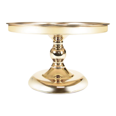 Gold Frame & Glass Mirror Top Cake Stand- 25cm