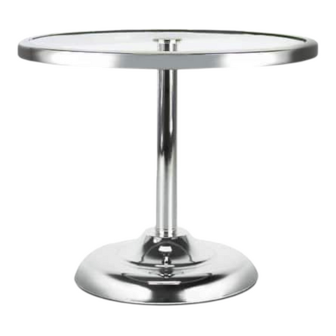 Silver Frame & Glass Top Cake Stand- 35cm