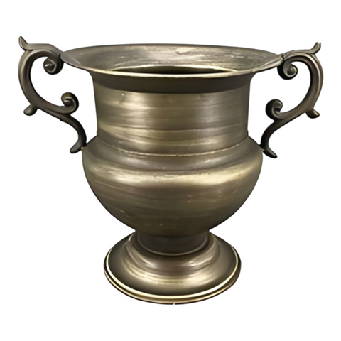 Antique Gold Urn Vase & Ornate Handles