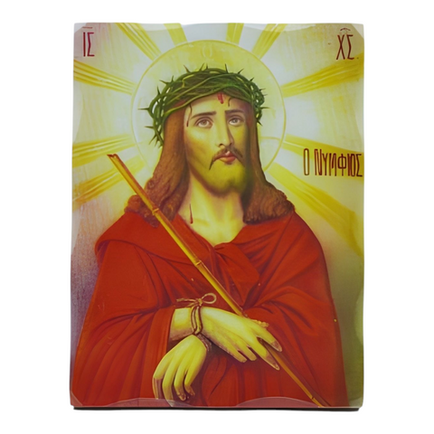 Orthodox The Passion Of Jesus Christ Wooden Icon Plaque