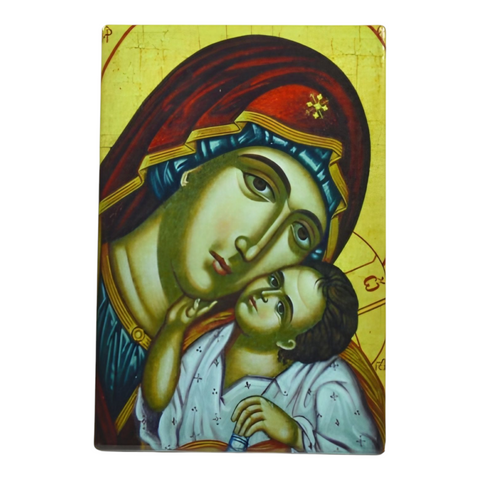 Orthodox Holy Mother Mary Ceramic Icon Plaque