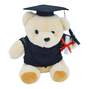 Beige Plush Graduation Teddy Bear