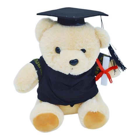 Beige Plush Graduation Teddy Bear