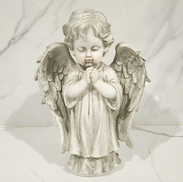 Standing Praying Angel Cherub Statue