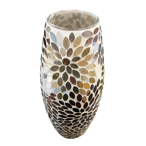 Mosaic Glass Decorative Vase