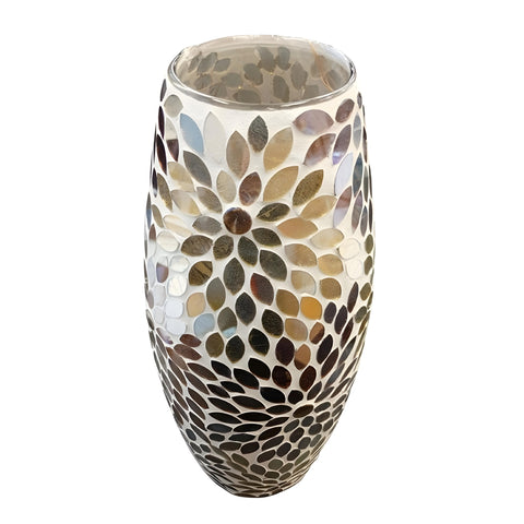 Mosaic Glass Decorative Vase
