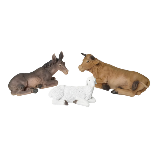 11 Piece Large Christmas Nativity Scene Colour Figurines Display Set- 61cm