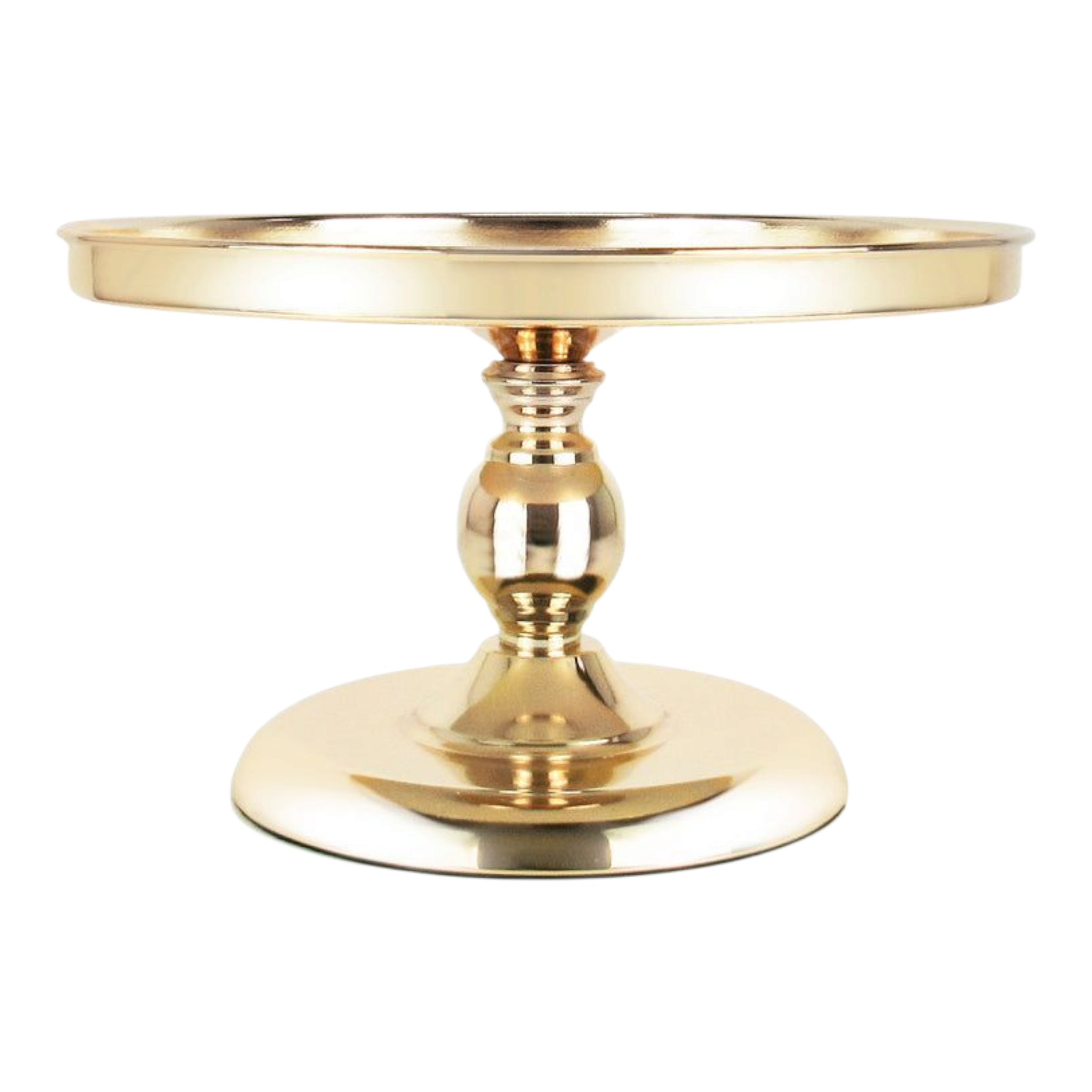 Gold Frame & Glass Mirror Top Cake Stand- 30cm