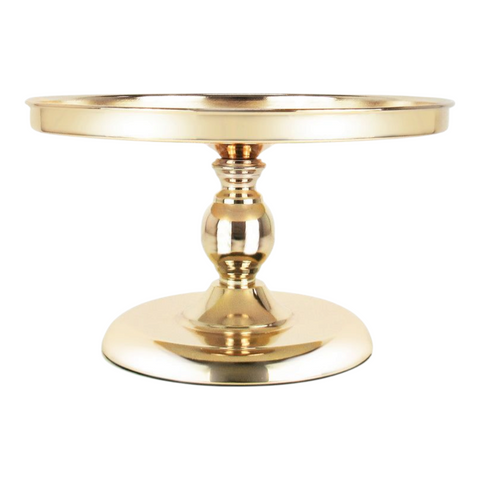 Gold Frame & Glass Mirror Top Cake Stand- 30cm