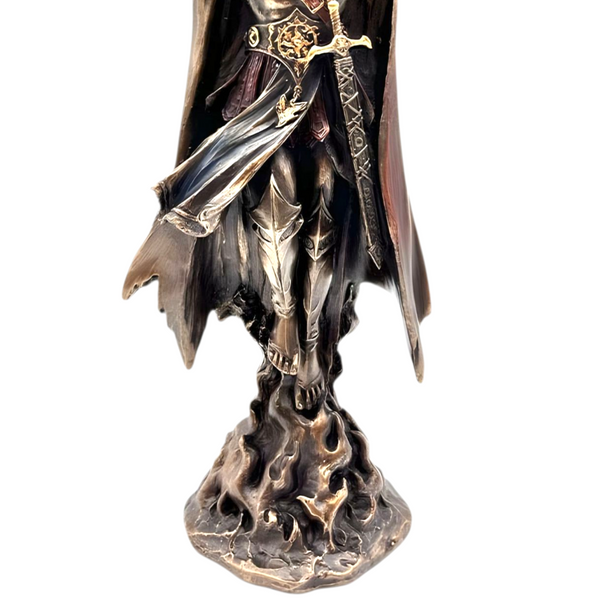 Veronese Cold Cast Bronze Archangel Uriel Assending Statue Figurine