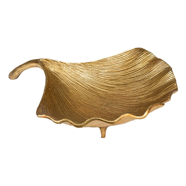 Gold Plated Leaf Tray bowl Decorative Tabletop vanity coffee table home decor dining table