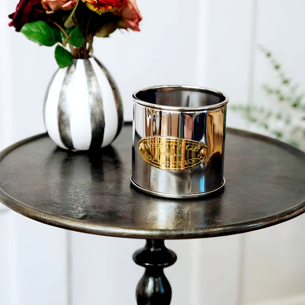 Silver Polished Heritage Collection Single Bottle Wine Holder