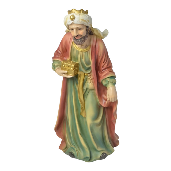 11 Piece Christmas Nativity Scene Colour Figurines Display Set- 30cm