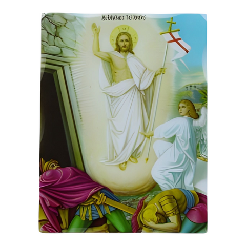 Orthodox The Resurrection Of Jesus Christ Wooden Icon Plaque