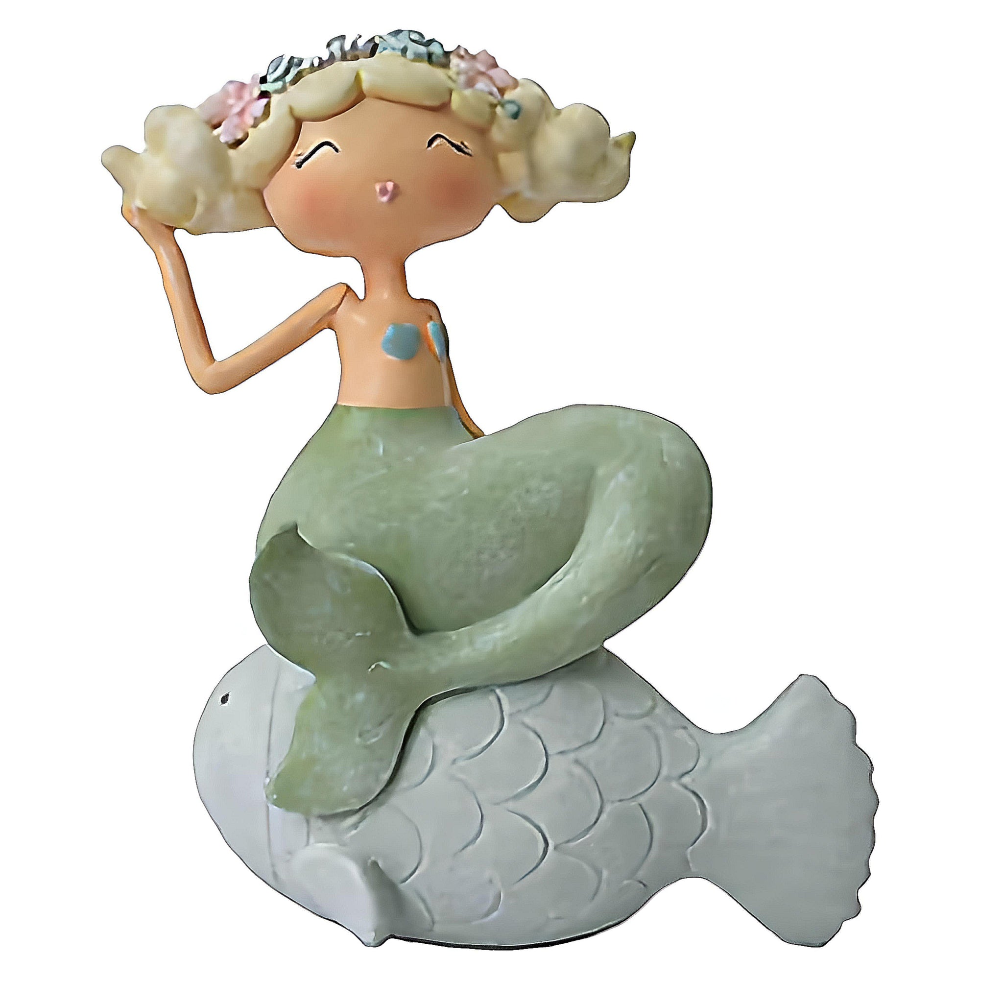 Green Mermaid Money Box