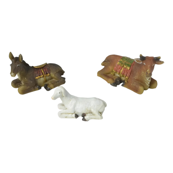 11 Piece Christmas Nativity Scene Colour Figurines Display Set- 13cm