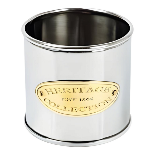 Silver Polished Heritage Collection Single Bottle Wine Holder