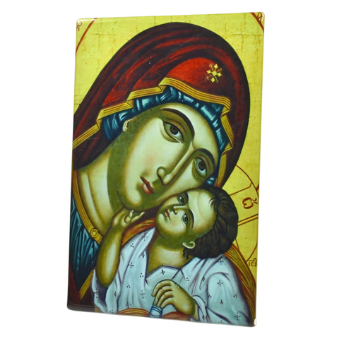 Orthodox Holy Mother Mary & Jesus Ceramic Icon Plaque