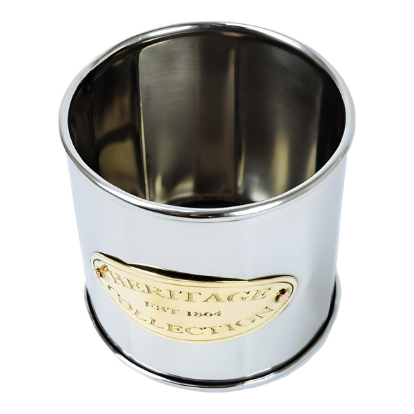 Silver Polished Heritage Collection Single Bottle Wine Holder