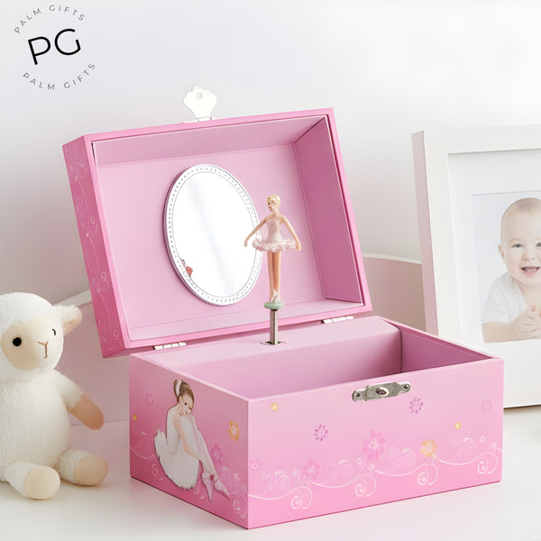 Children's Pink Musical Ballerina Jewellery Box