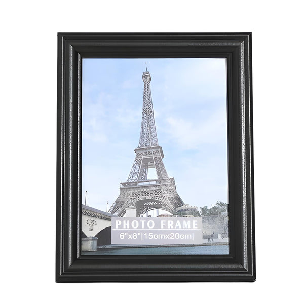Classic Black Wooden Photo Frame- 6"x8"
