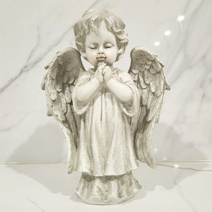 Standing Praying Angel Cherub Statue