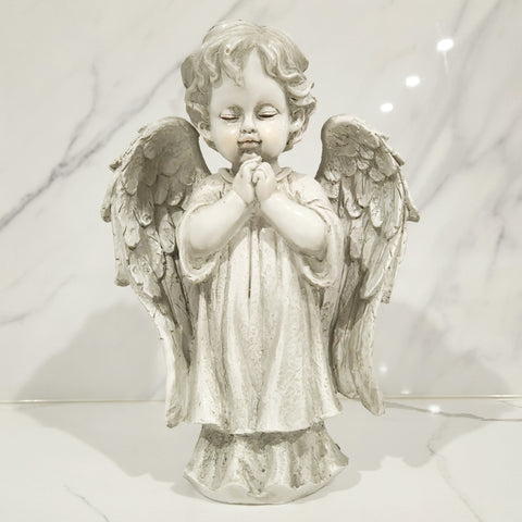 Standing Praying Angel Cherub Statue