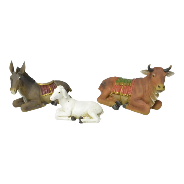 11 Piece Large Christmas Nativity Scene Colour Figurines Display Set- 46cm