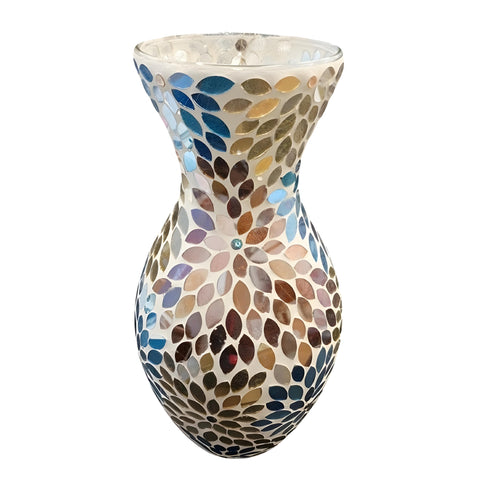 Mosaic Glass Decorative Vase