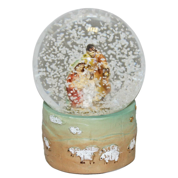 Christmas Religious Holy Family Glass Nativity Scene Water Ball Snow Globe Xmas Gift Waterball Jesus Christ Birth Saviour