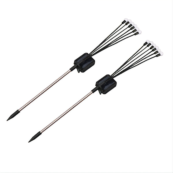 Set 2 Firefly Solar Powered Outdoor Garden Stakes Lights