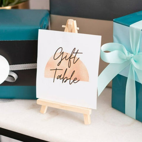 Set of 12 Mini Artist Wood Easel Wedding Table Card Stand Display Sign Holder Wedding Party Buffet Dessert Table Bomboniere Favours Gifts