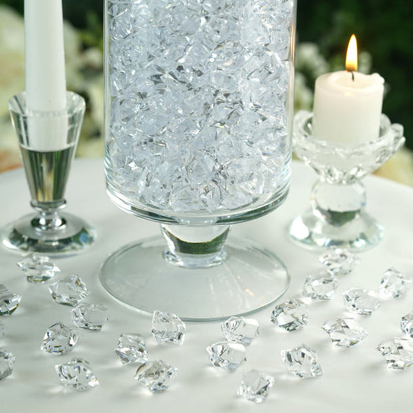 1000 Pieces Clear Acrylic Ice Rock Wedding Table Scatters Centrepiece Vase Fillers
