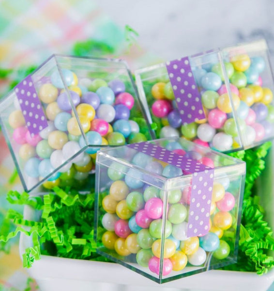 Set of 12 Clear Square Cube Acrylic Box Boxes with Lid Wedding Christening Baptism DIY Favours Gifts Bomboniere Wedding Baptism Christening 8.5cm 8.5cmx8.5cm