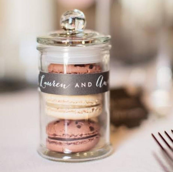 Clear Round DIY Glass Apothecary Jars with Lid Favours Gifts Bomboniere wedding baptism christening candle making macaroons candy lolly empty Small Glass Jars Candle Wedding Favour Bomboniere Lolly Dessert Jar 150ml WAX